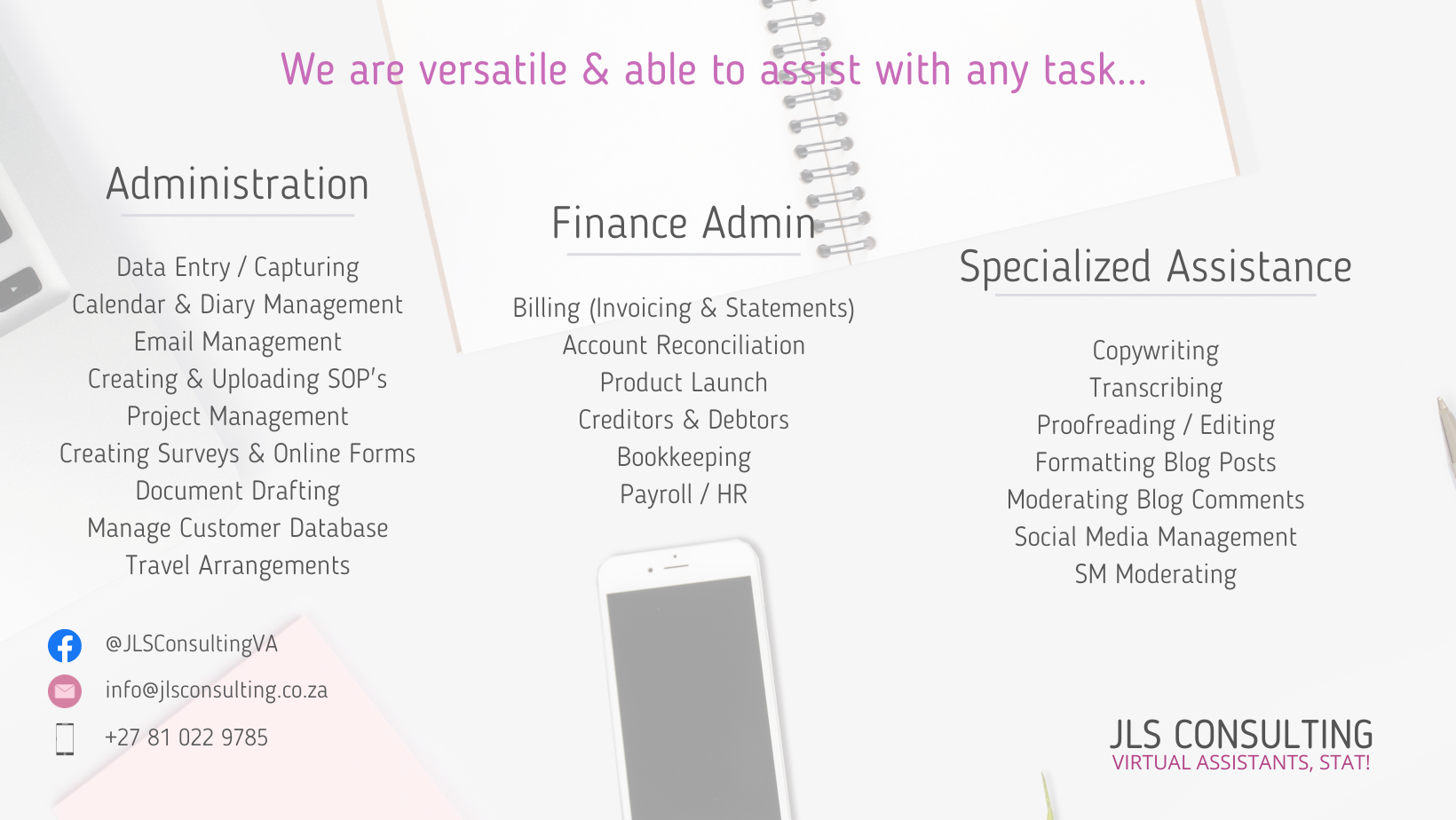 Services Offered (updated info)